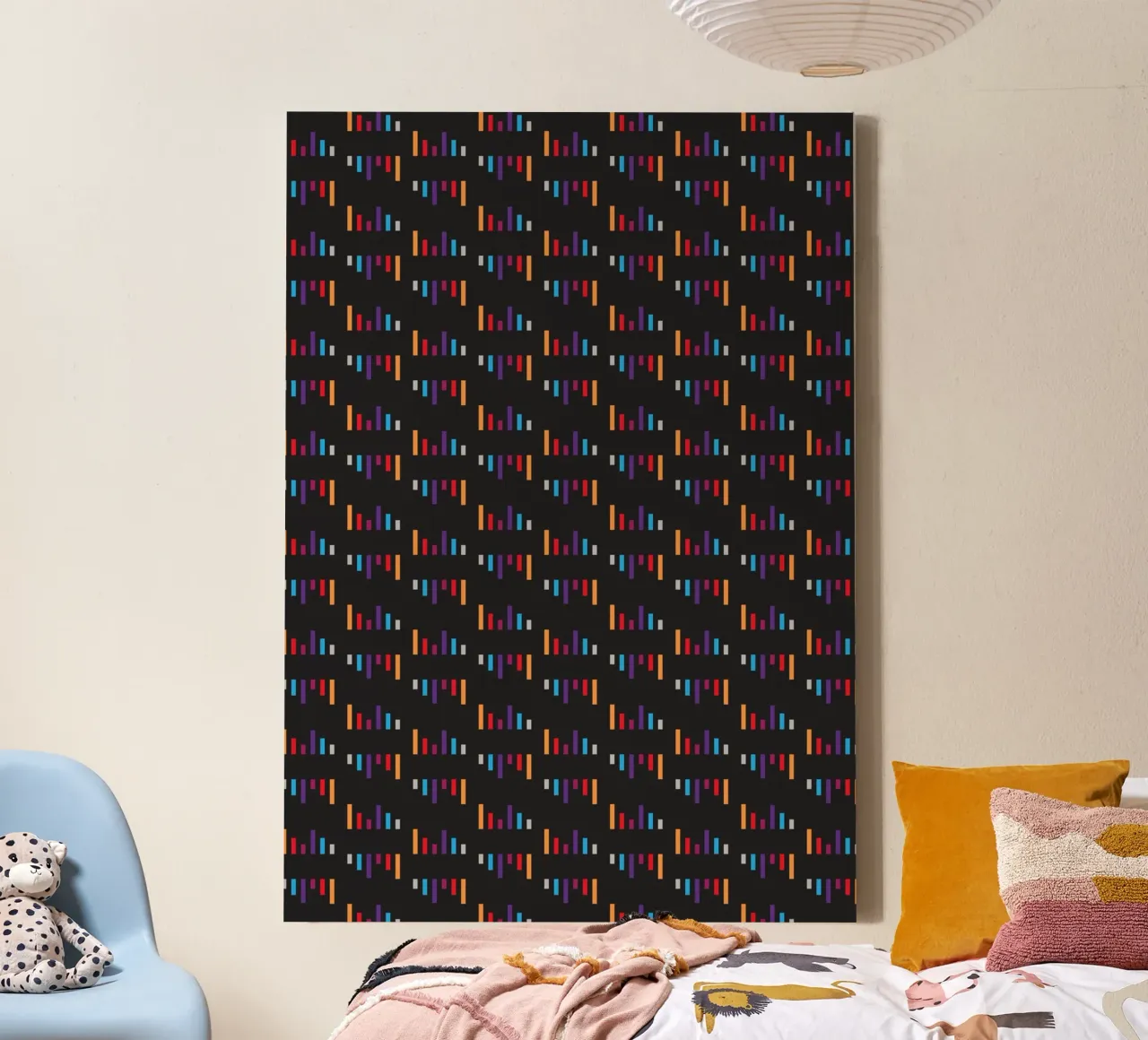 Parallel Lines #2 canvas met Baklijst van kathrinmay