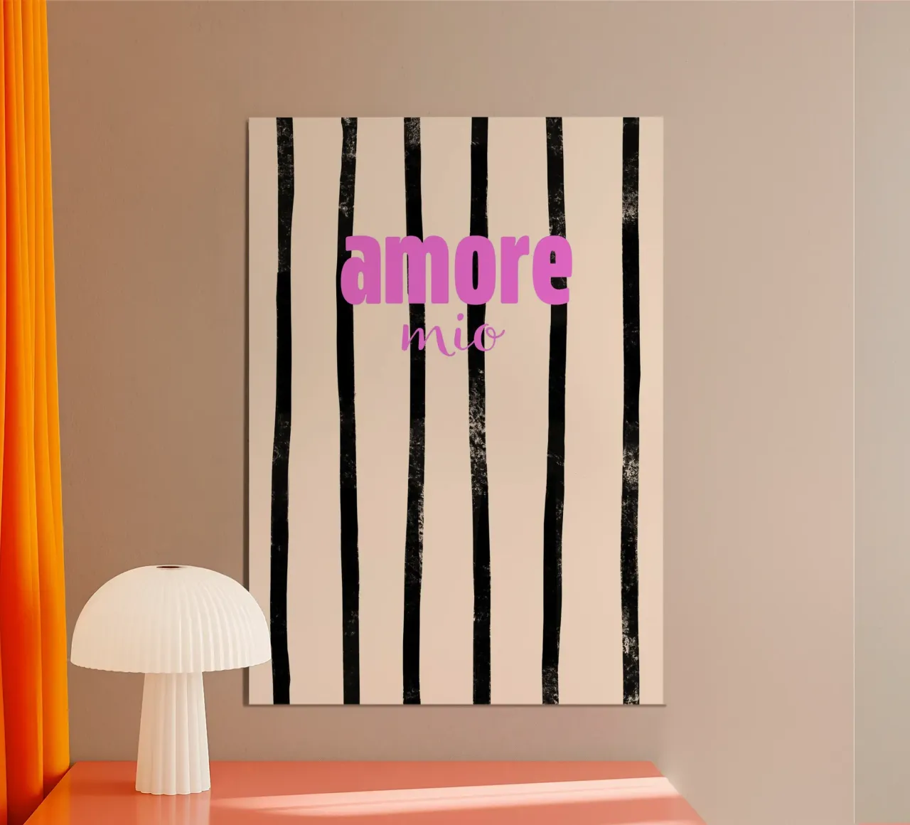 Amore mio poster con telaio in plastica da Poster Print Studio