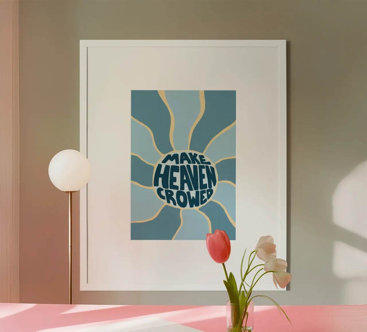 Make Heaven Crowded, affiche chrétienne poster de vintagepod