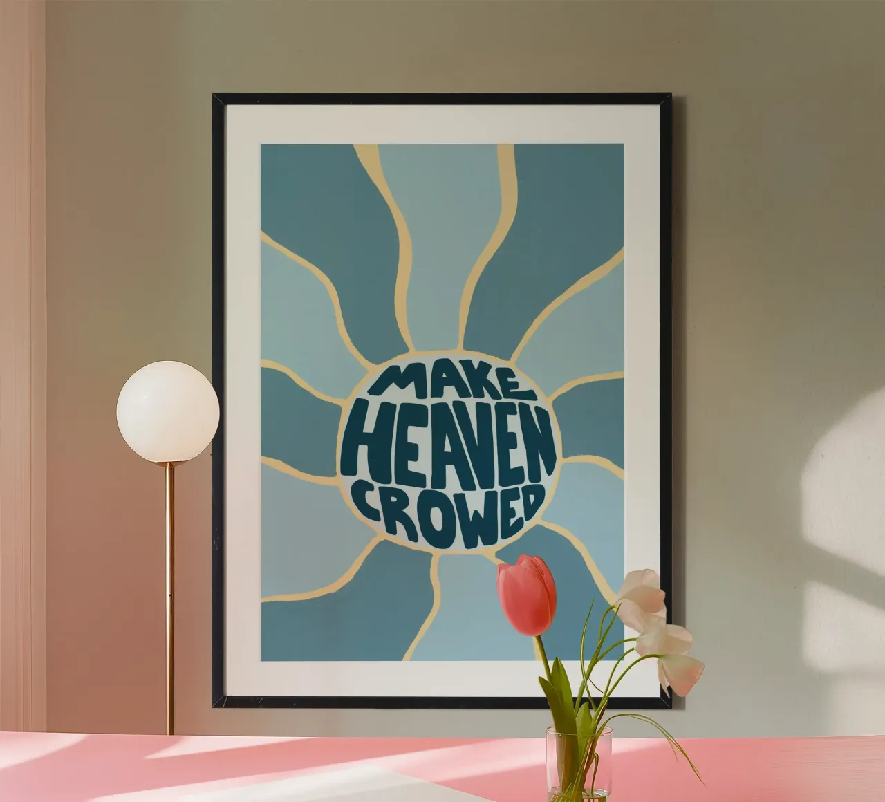 Make Heaven Crowded, affiche chrétienne poster de vintagepod