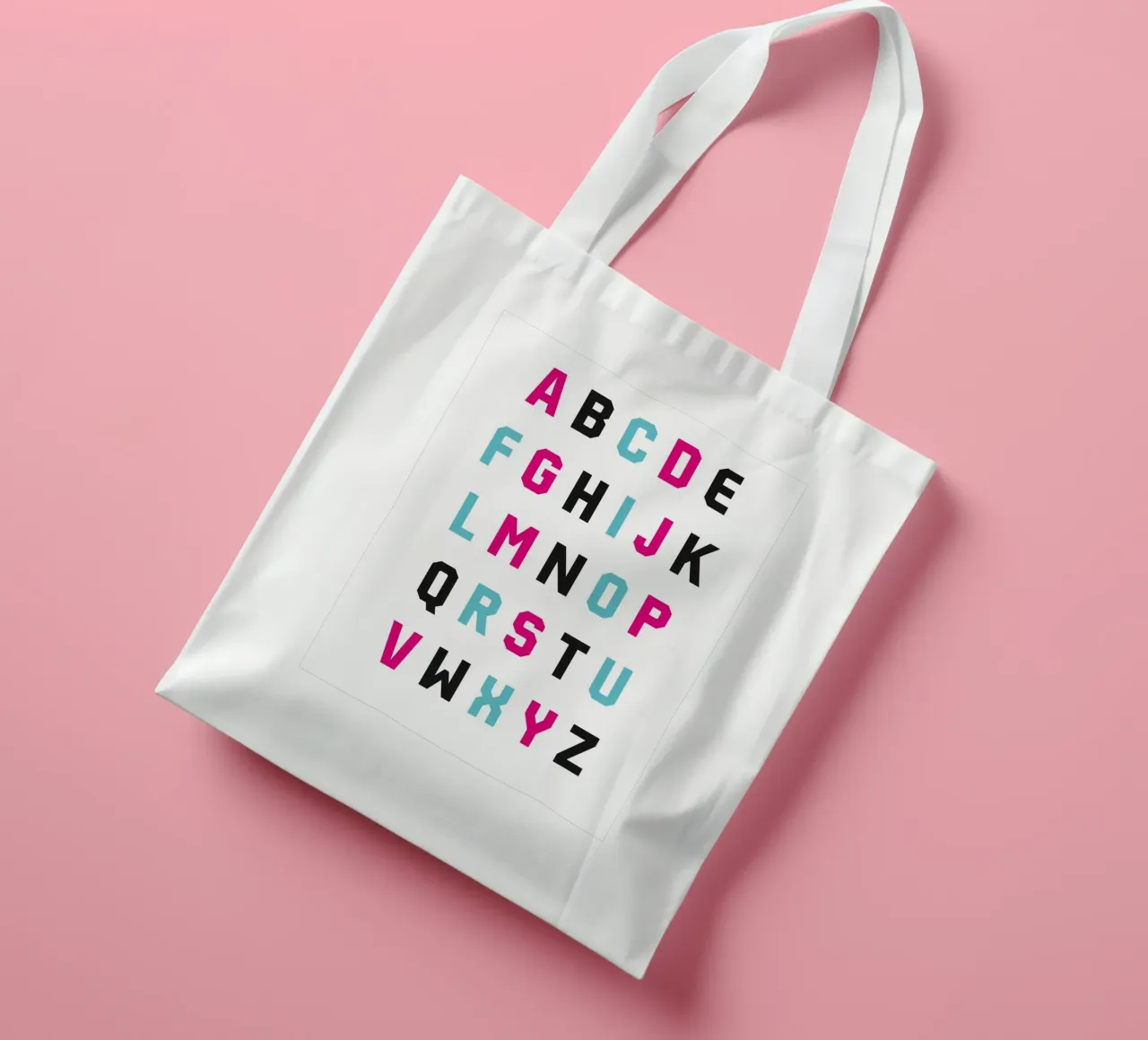 Typography Alphabet #1 borsa in juta da kathrinmay