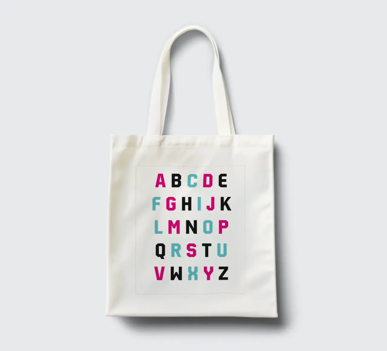 Typography Alphabet #1 borsa in juta da kathrinmay