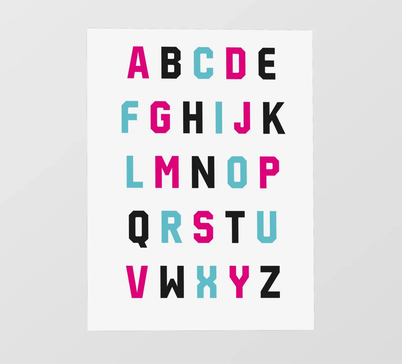 Typography Alphabet #1 telo in pvc da kathrinmay