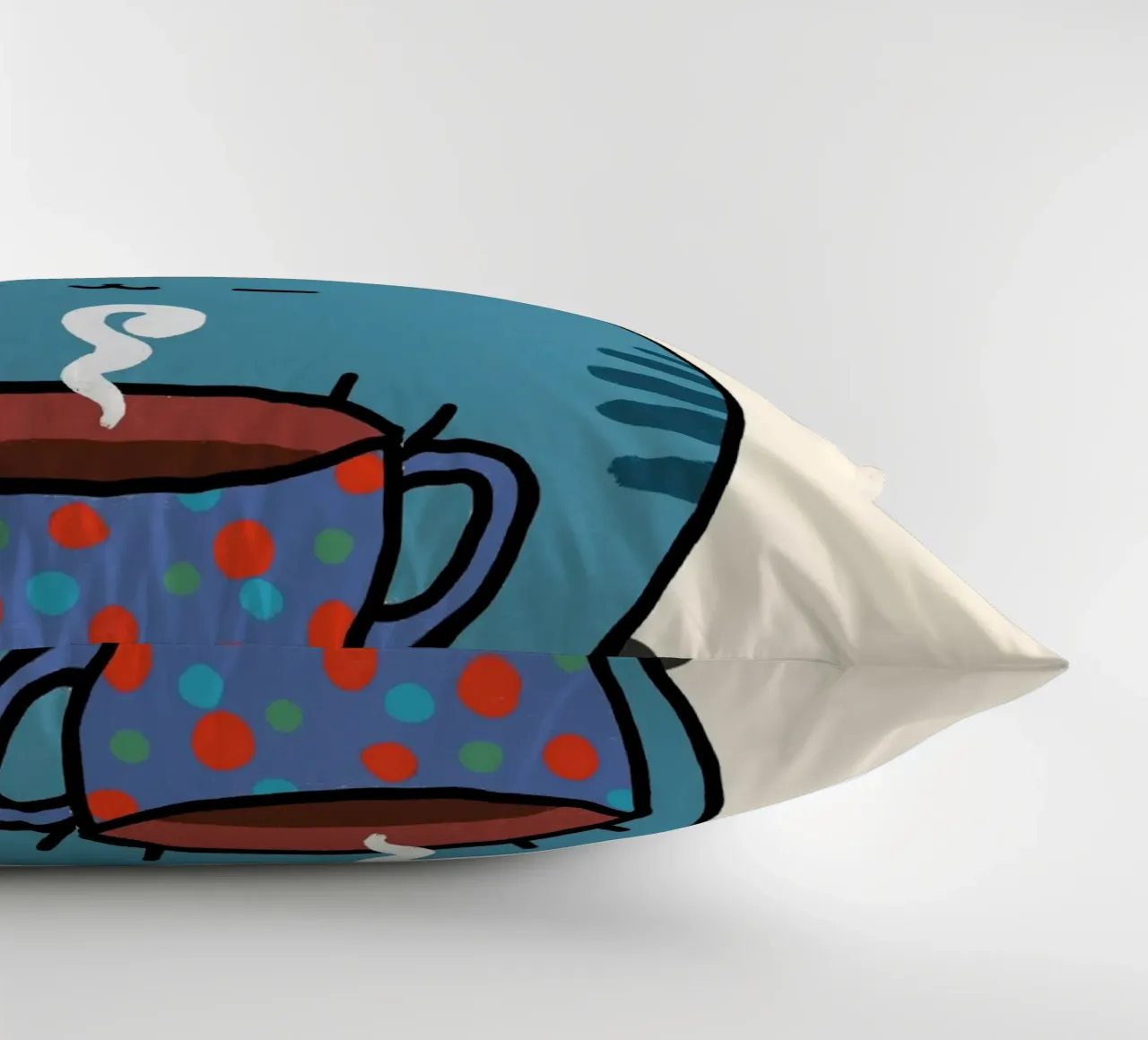 Bere caffè, parlare di Gesù gatto cuscino da vintagepod