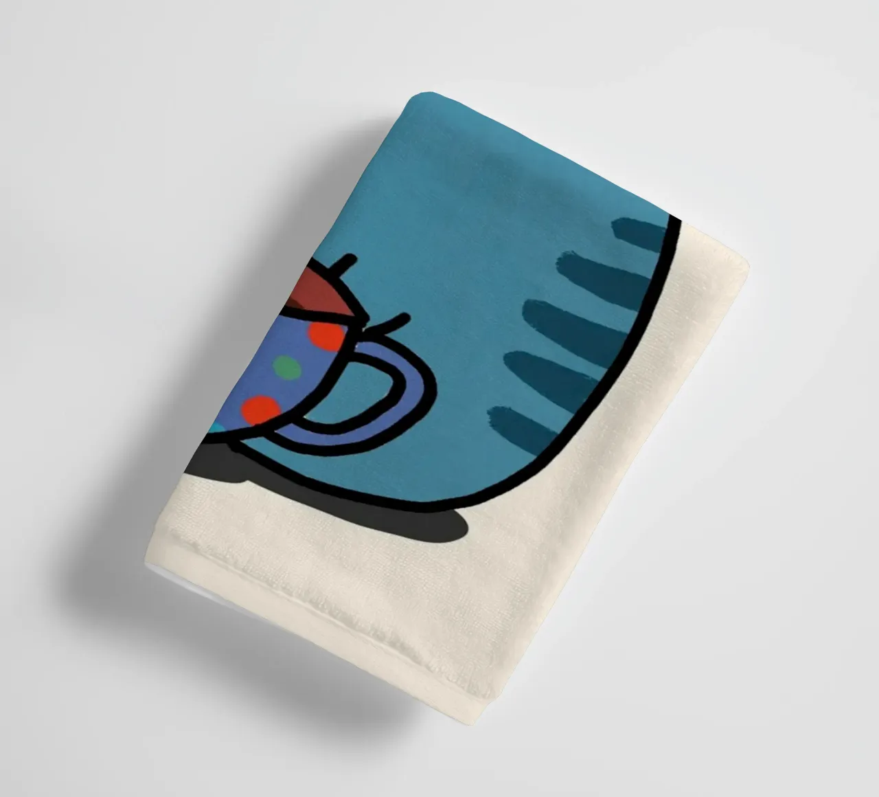 Bere caffè, parlare di Gesù gatto asciugamano da bagno da vintagepod