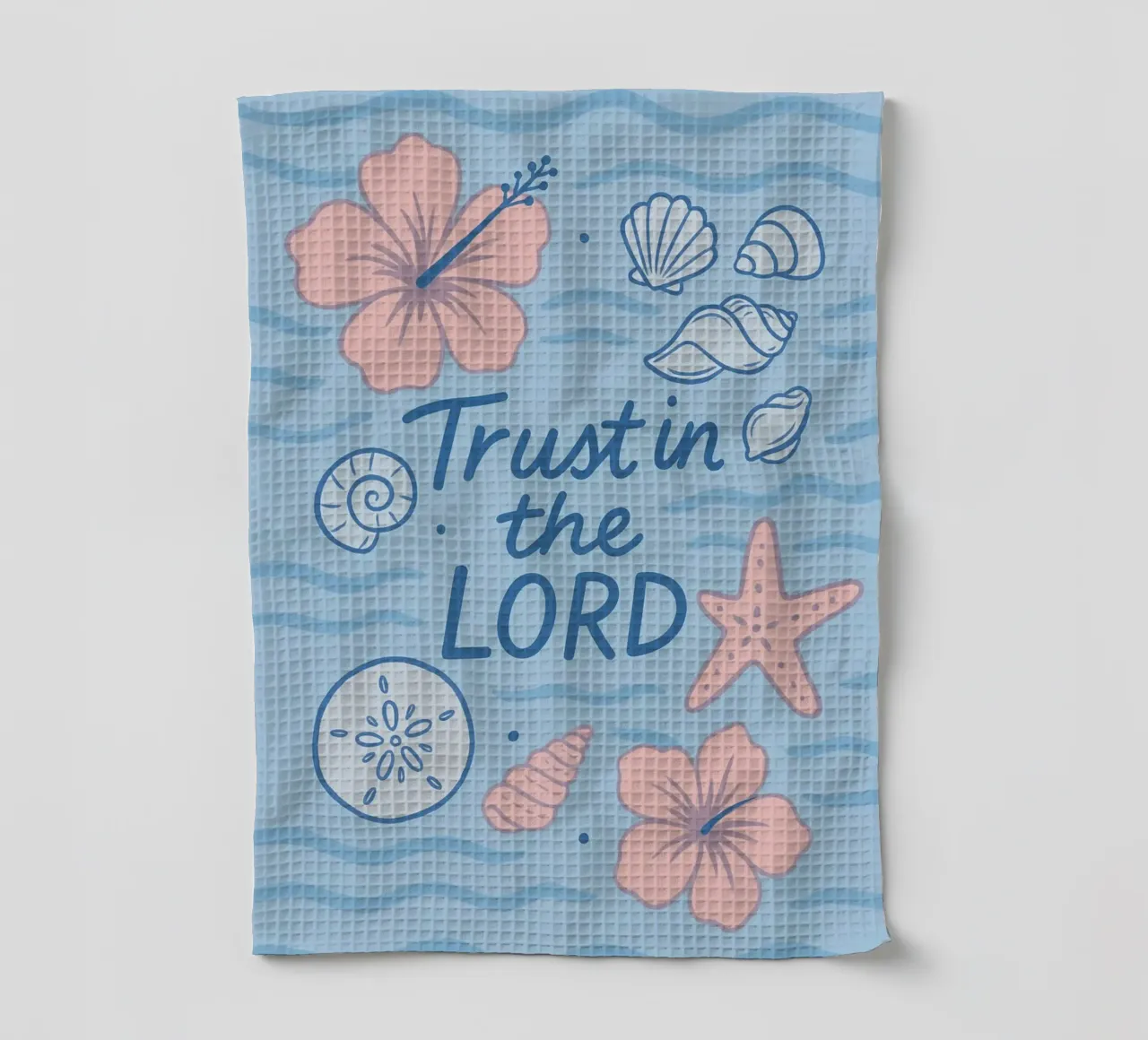 Trust in the Lord, Beachy Art Print torchon de vintagepod