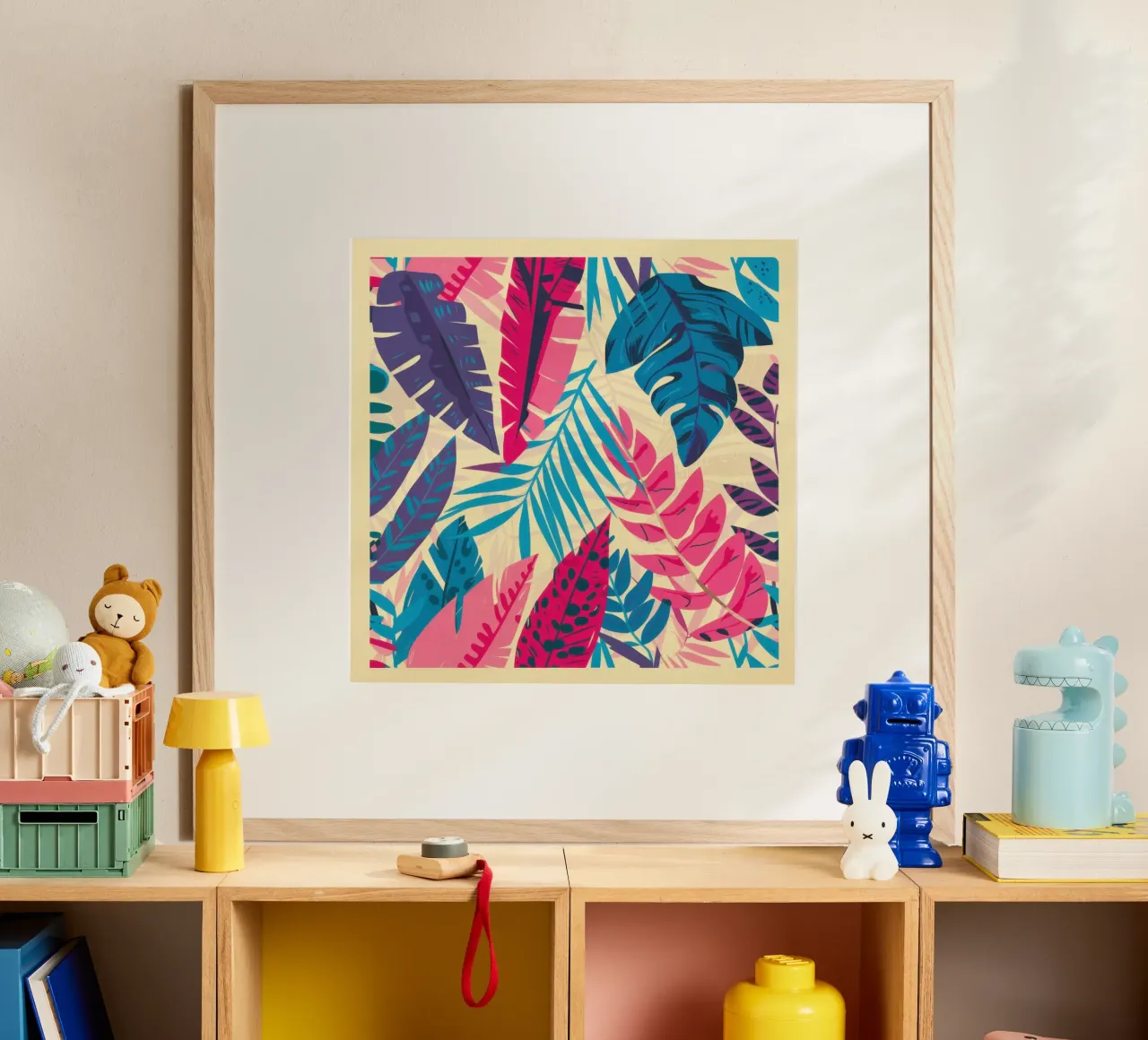 Vibrante pop tropicale poster da Heaven Craft