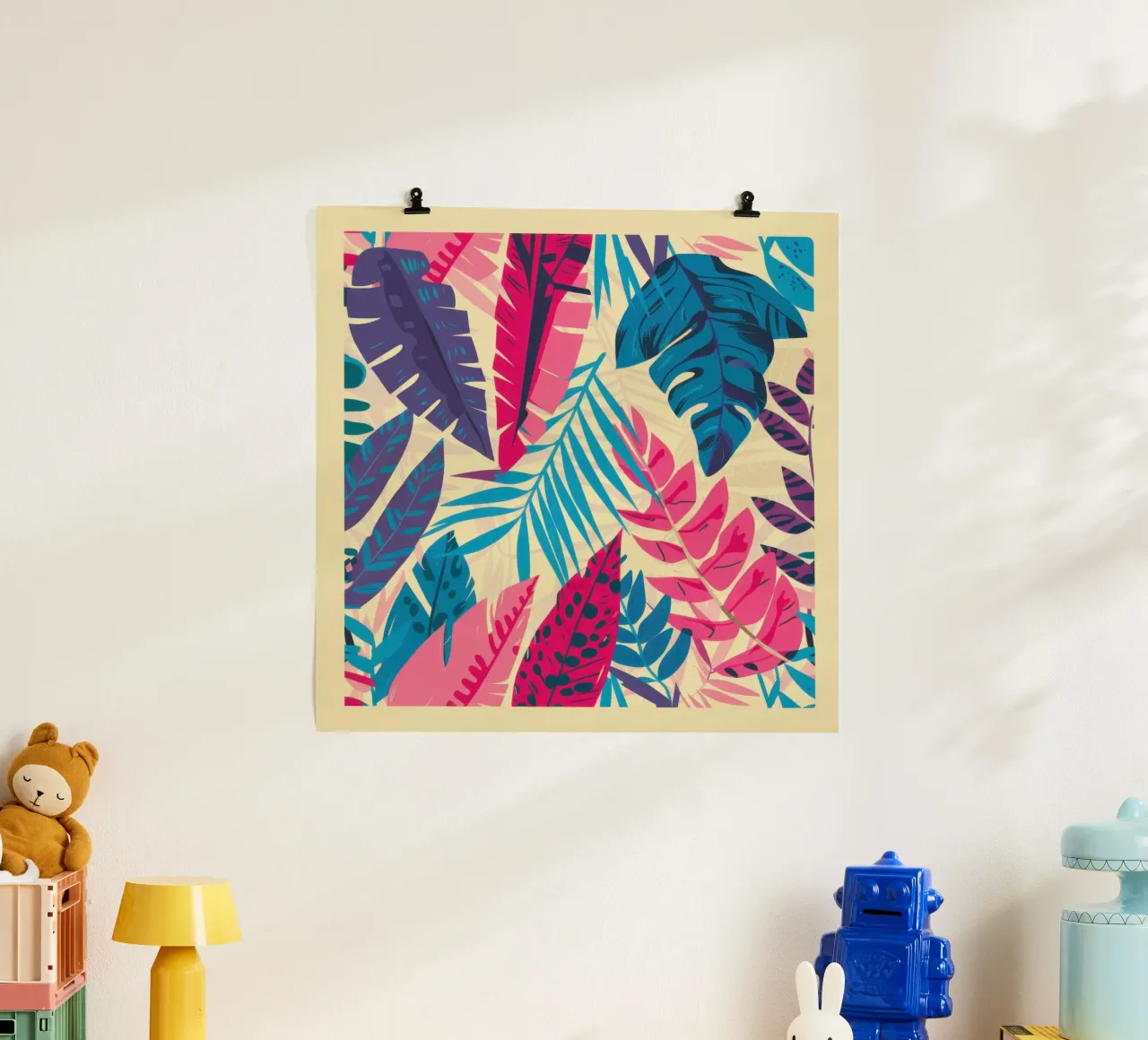 Vibrante pop tropicale poster da Heaven Craft