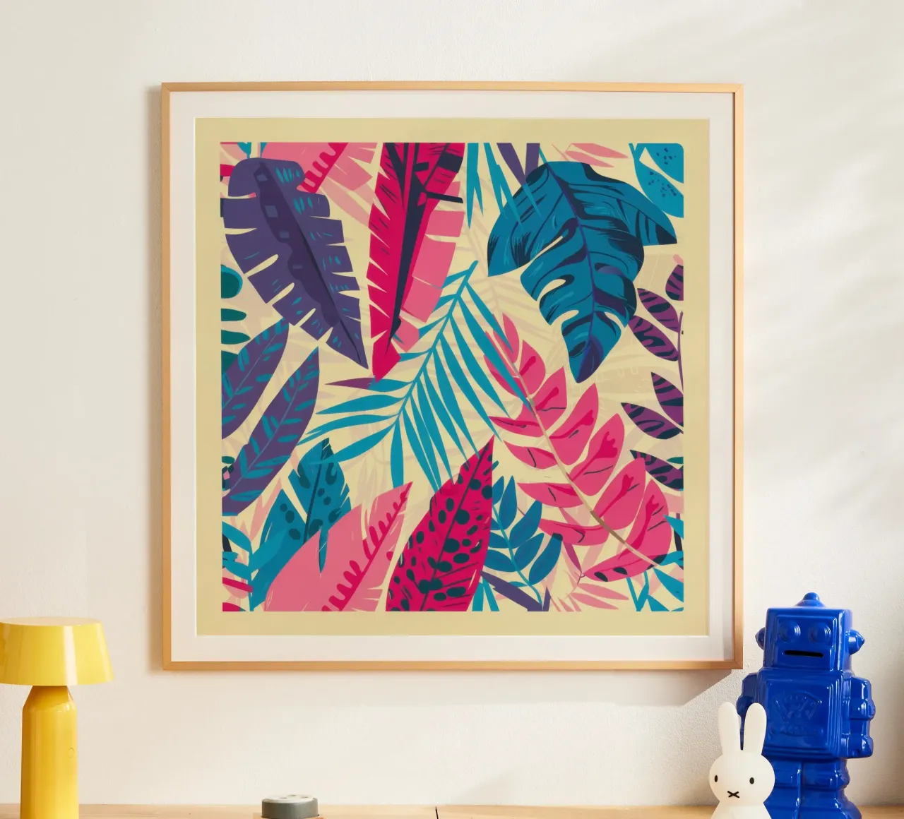 Vibrante pop tropicale poster da Heaven Craft