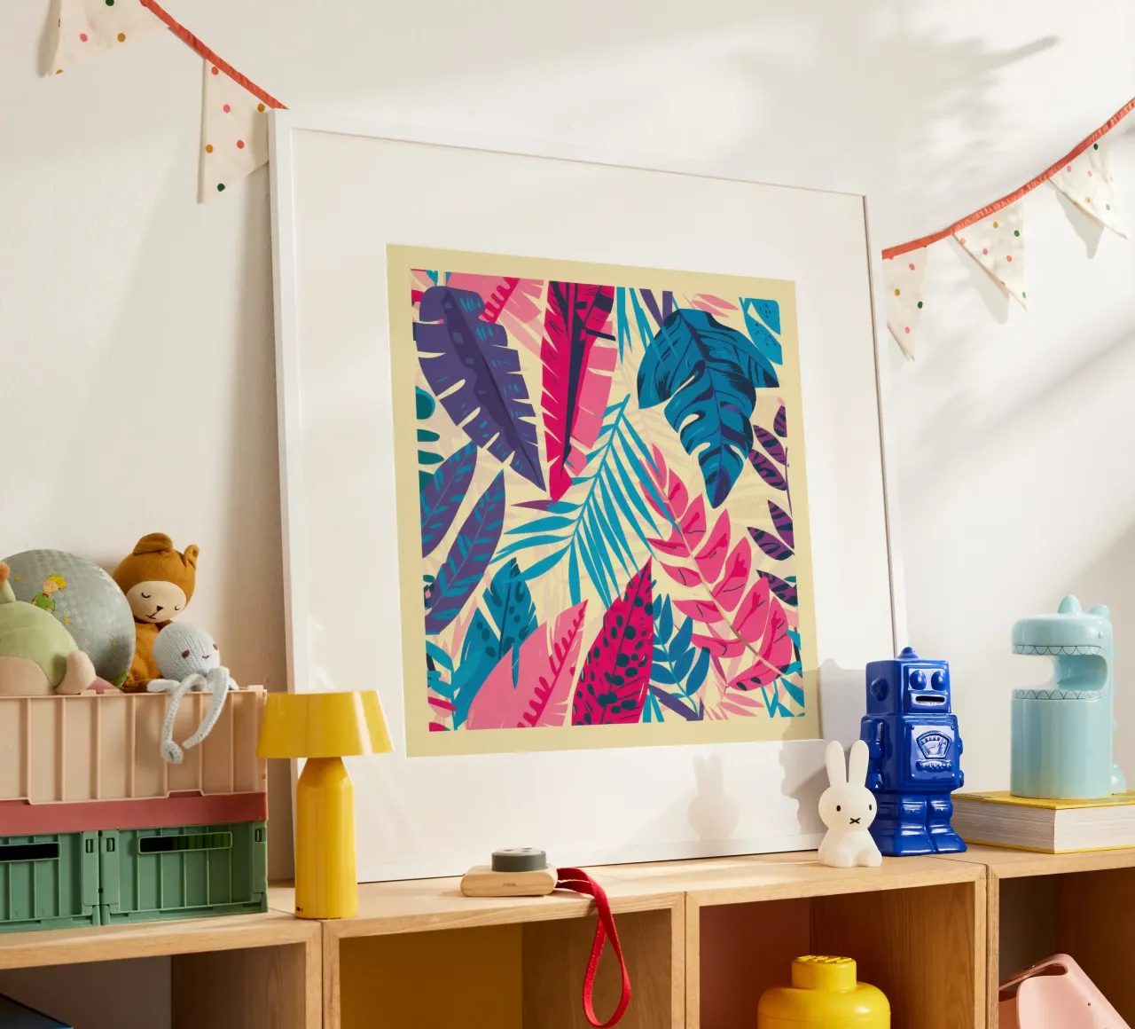 Vibrante pop tropicale poster da Heaven Craft