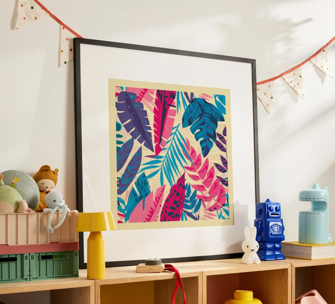 Vibrante pop tropicale poster da Heaven Craft
