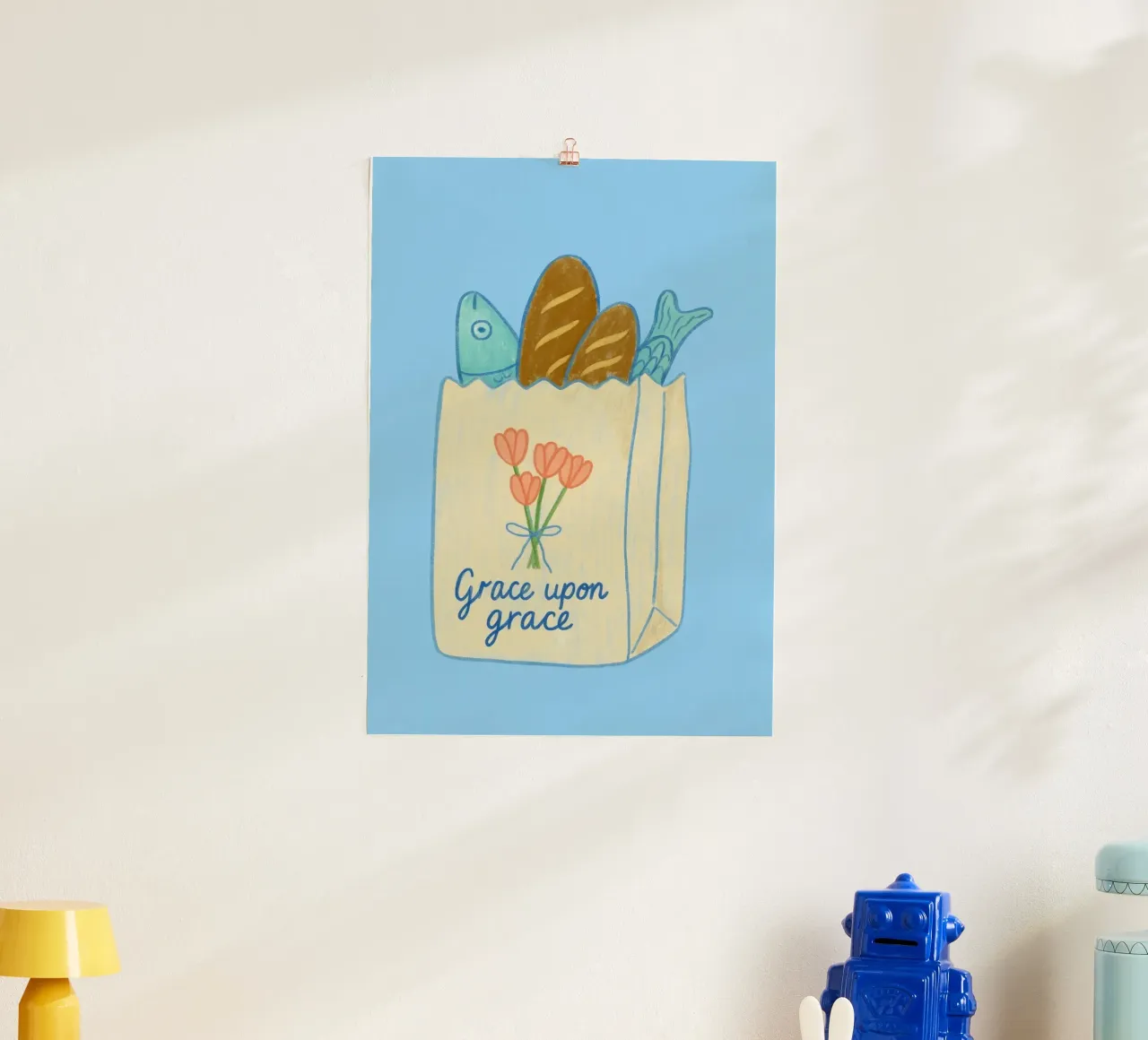 Grazia su grazia - Arte dei pani e dei pesci poster da vintagepod