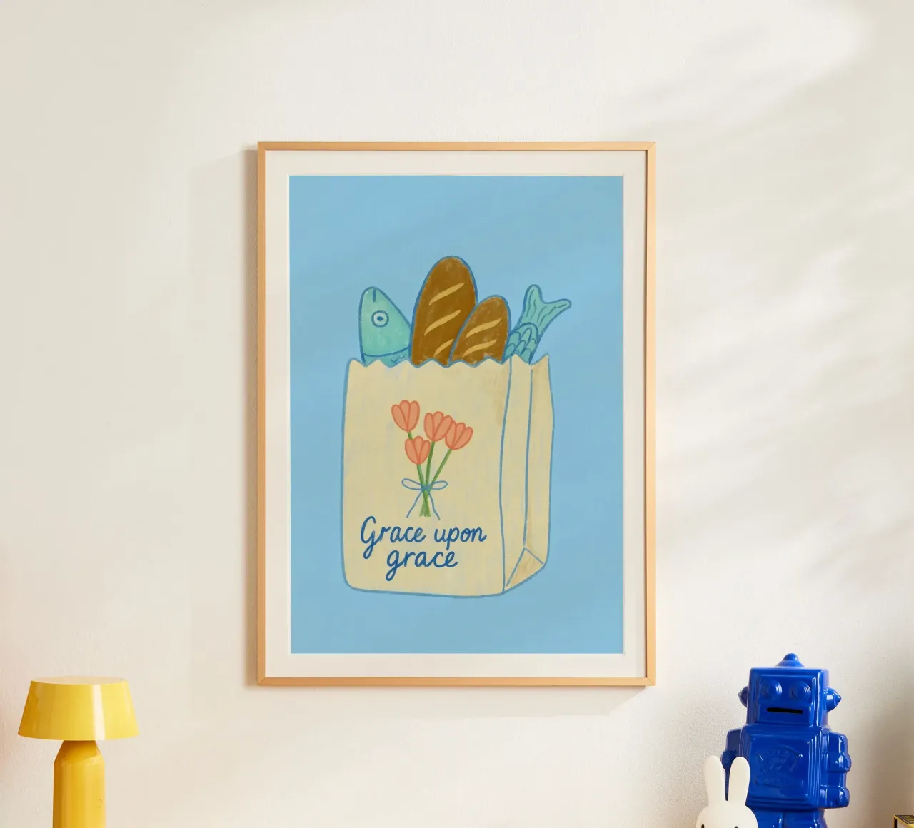 Grazia su grazia - Arte dei pani e dei pesci poster da vintagepod