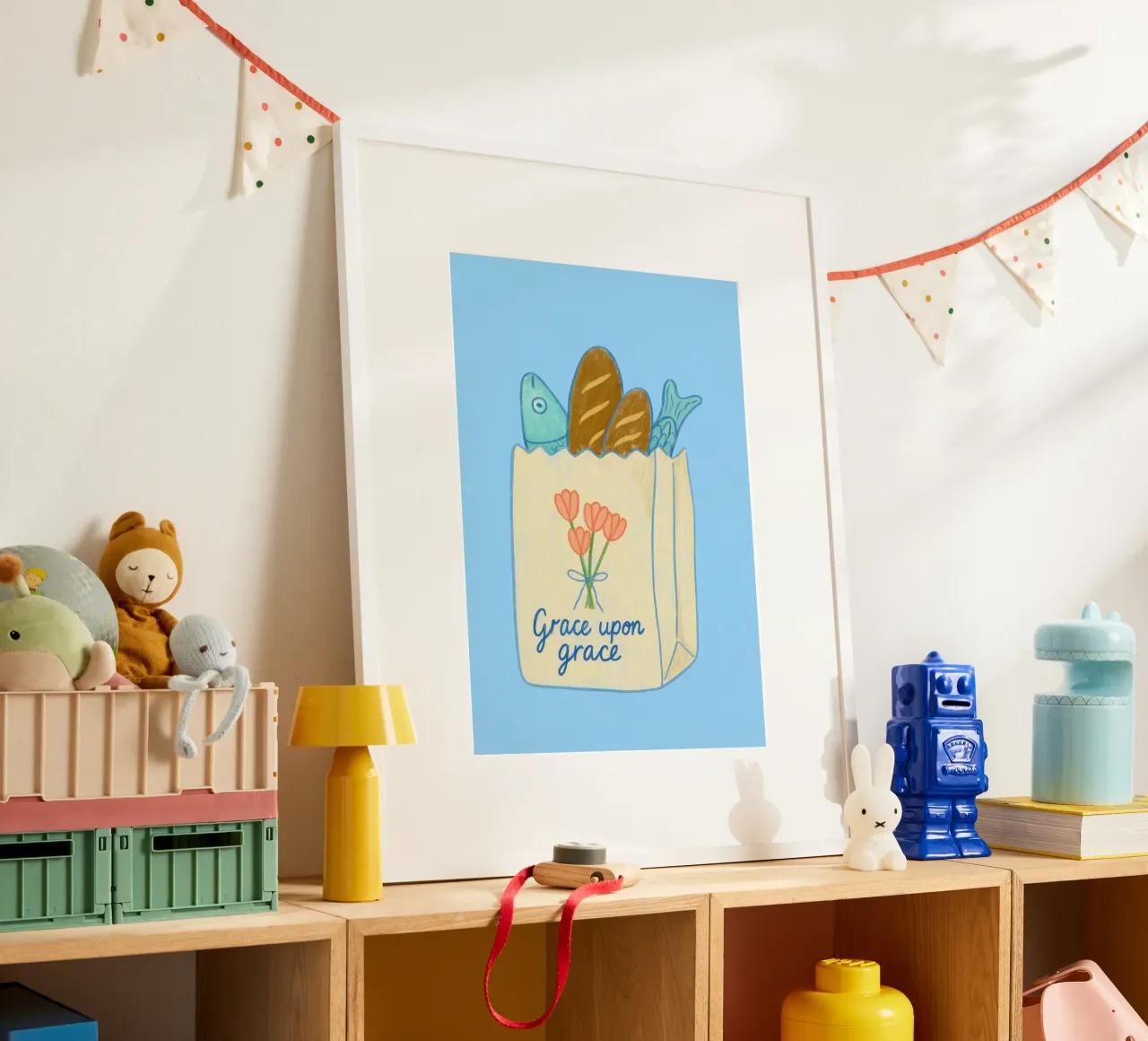 Grazia su grazia - Arte dei pani e dei pesci poster da vintagepod