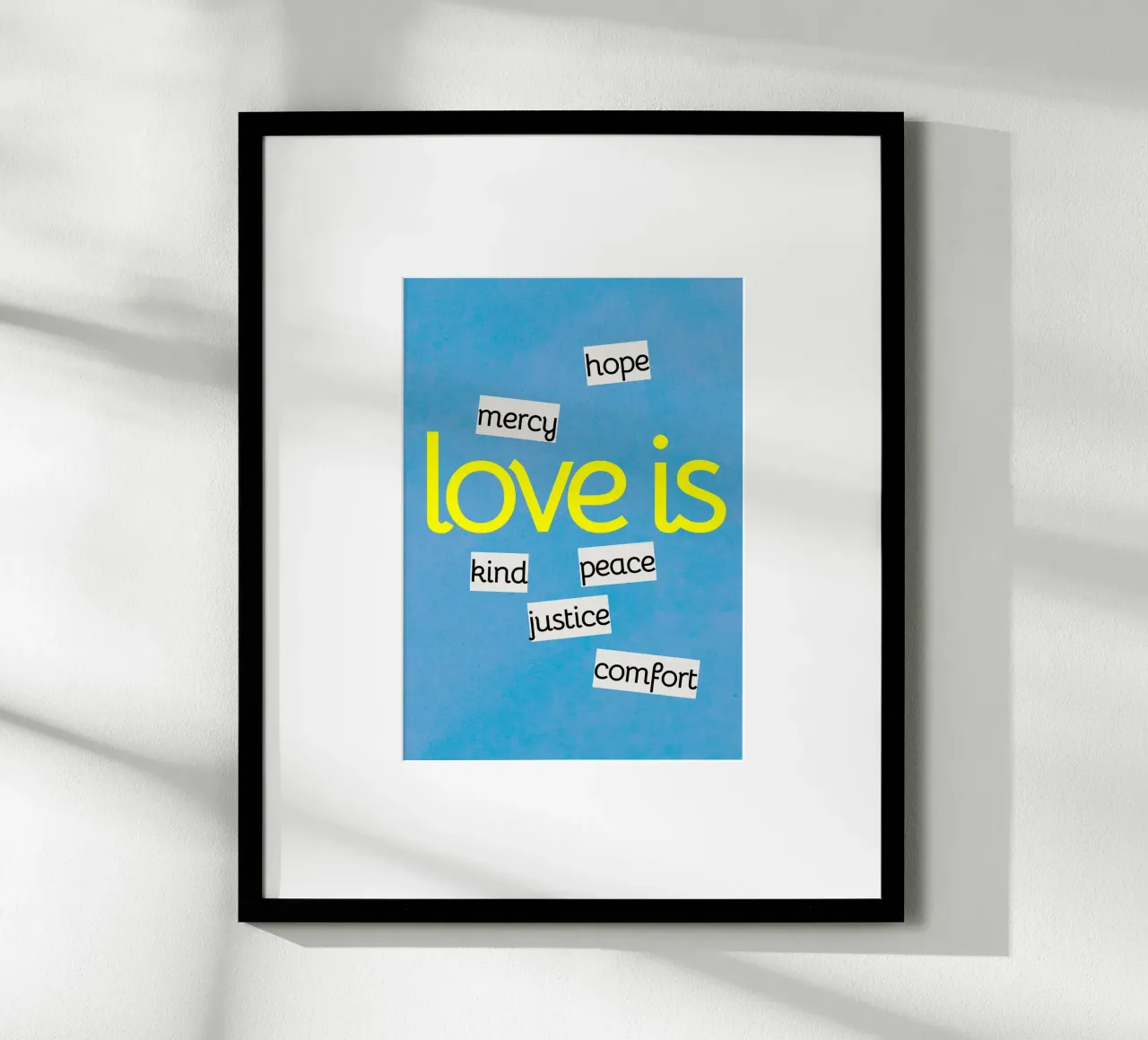 L'amore è - Stampa d'arte con definizione cristiana poster da vintagepod