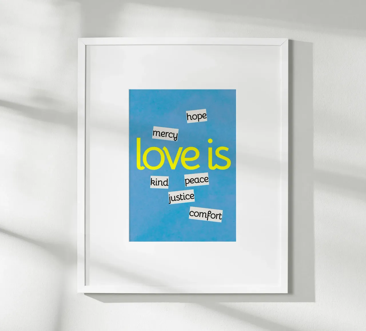 L'amore è - Stampa d'arte con definizione cristiana poster da vintagepod