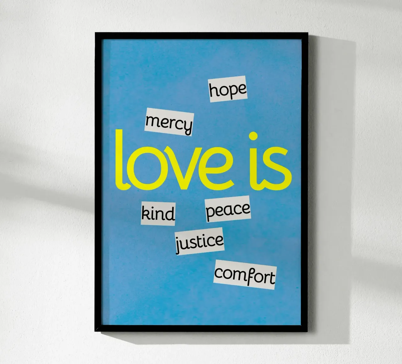 L'amore è - Stampa d'arte con definizione cristiana poster da vintagepod