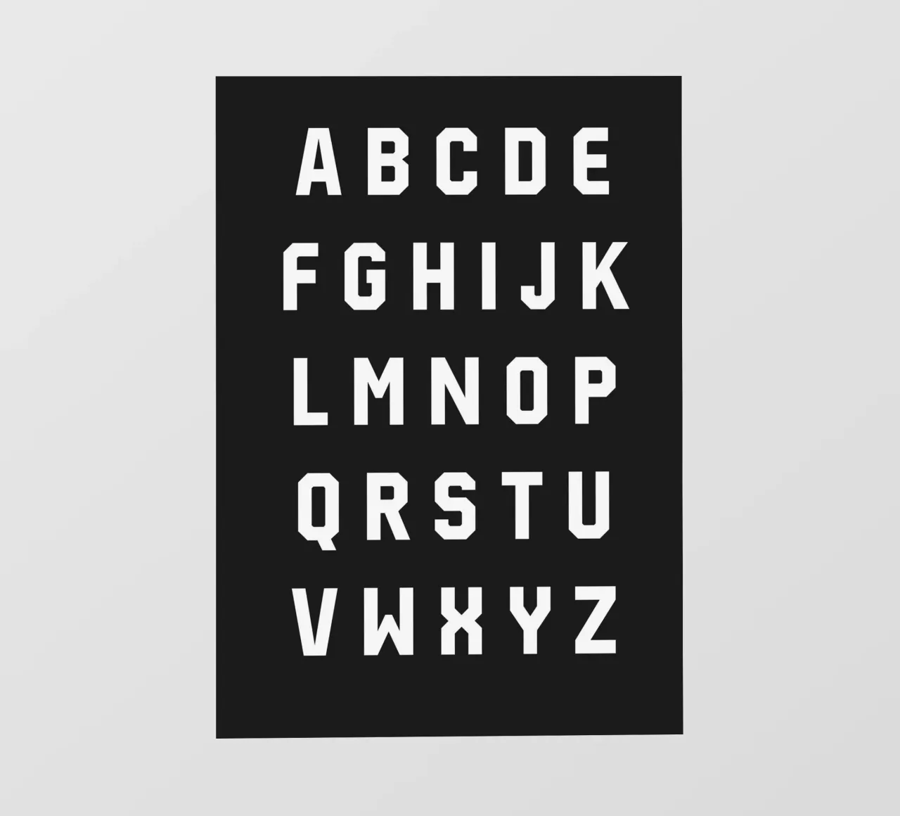 Typography Alphabet #3 pellicola backlit da kathrinmay