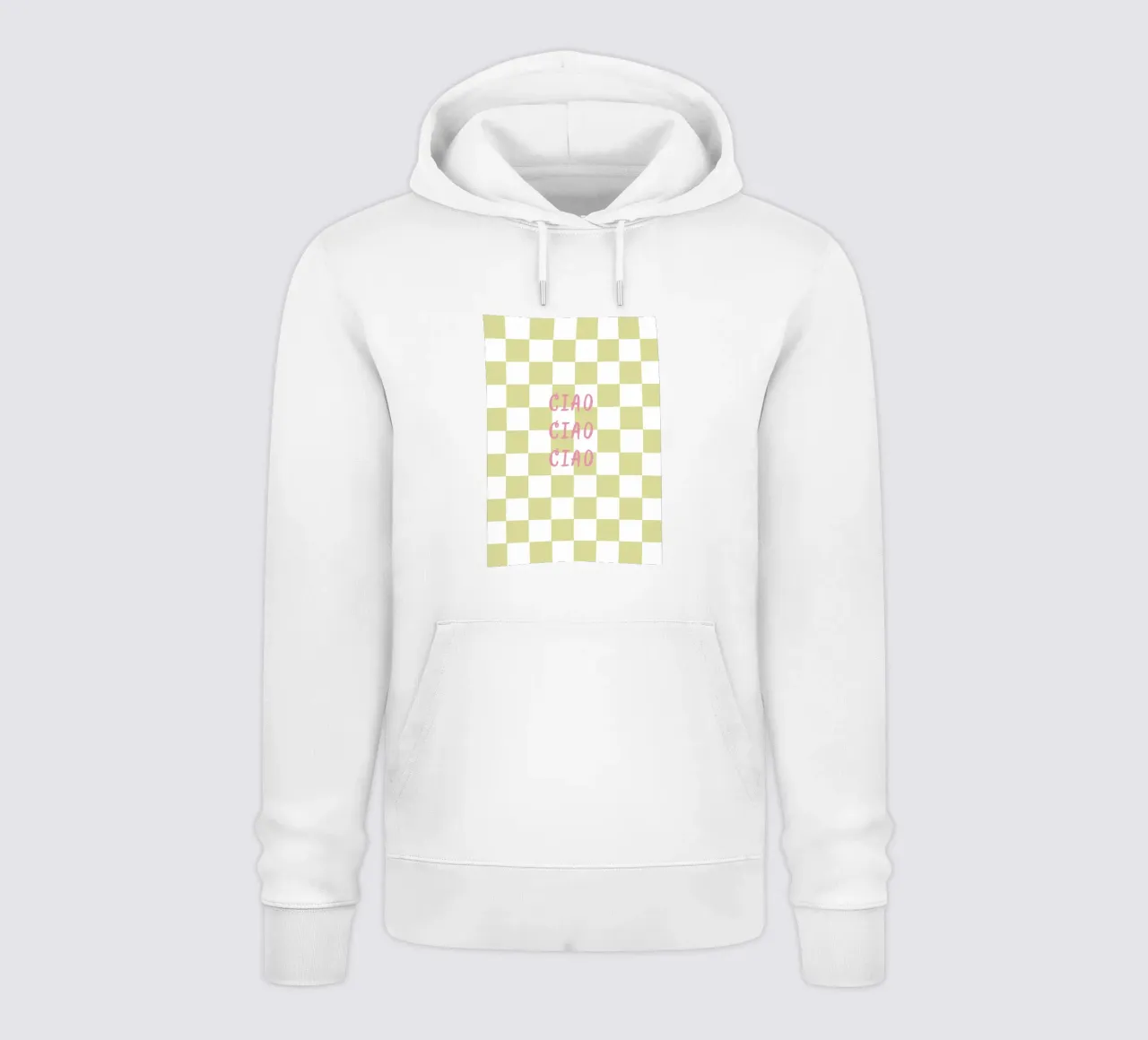 ciao ciao ciao felpa con cappuccio da Poster Print Studio