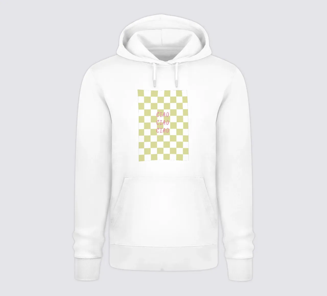 ciao ciao ciao felpa con cappuccio da Poster Print Studio
