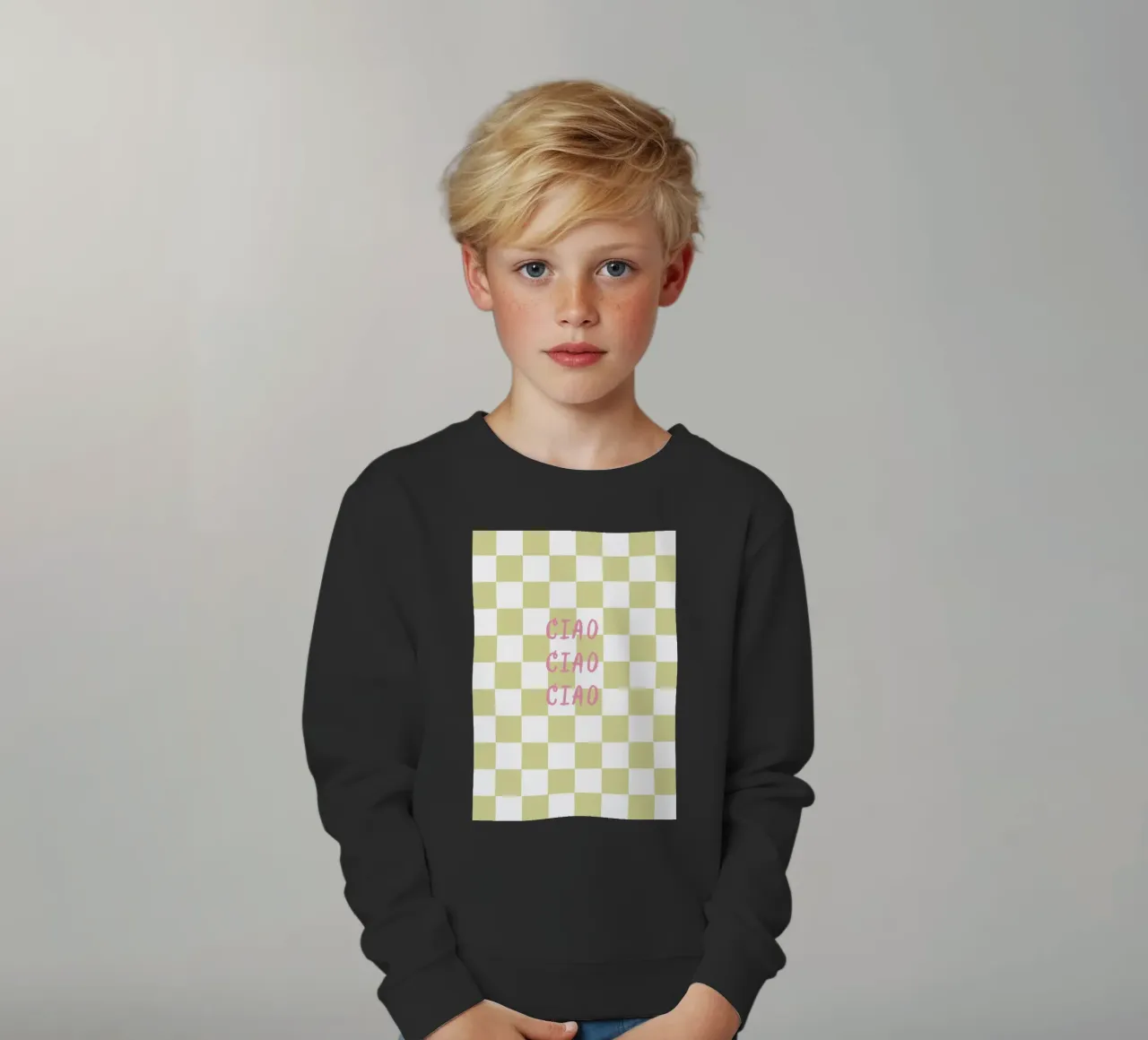 ciao ciao ciao felpa bambino da Poster Print Studio