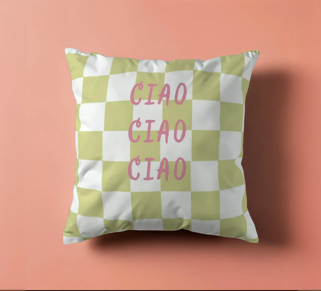 ciao ciao ciao cuscino da Poster Print Studio