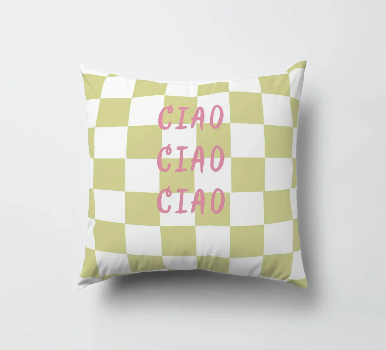 ciao ciao ciao cuscino da Poster Print Studio
