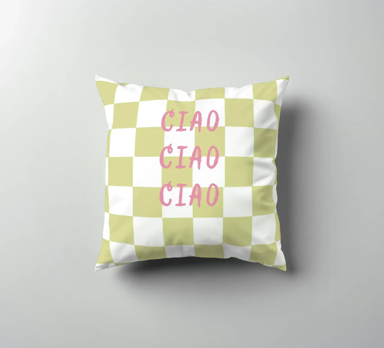 ciao ciao ciao cuscino da Poster Print Studio