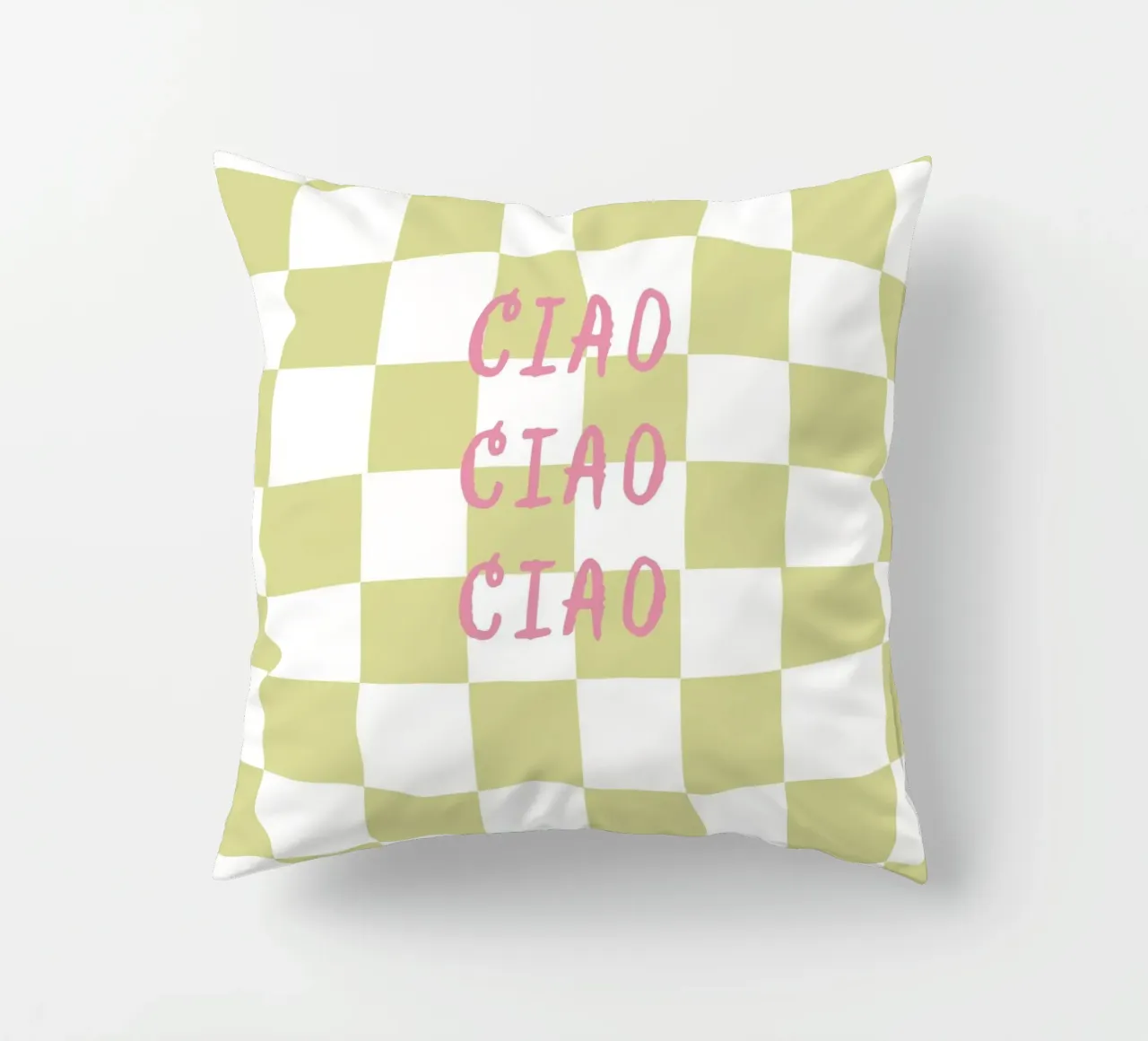 ciao ciao ciao cuscino da Poster Print Studio