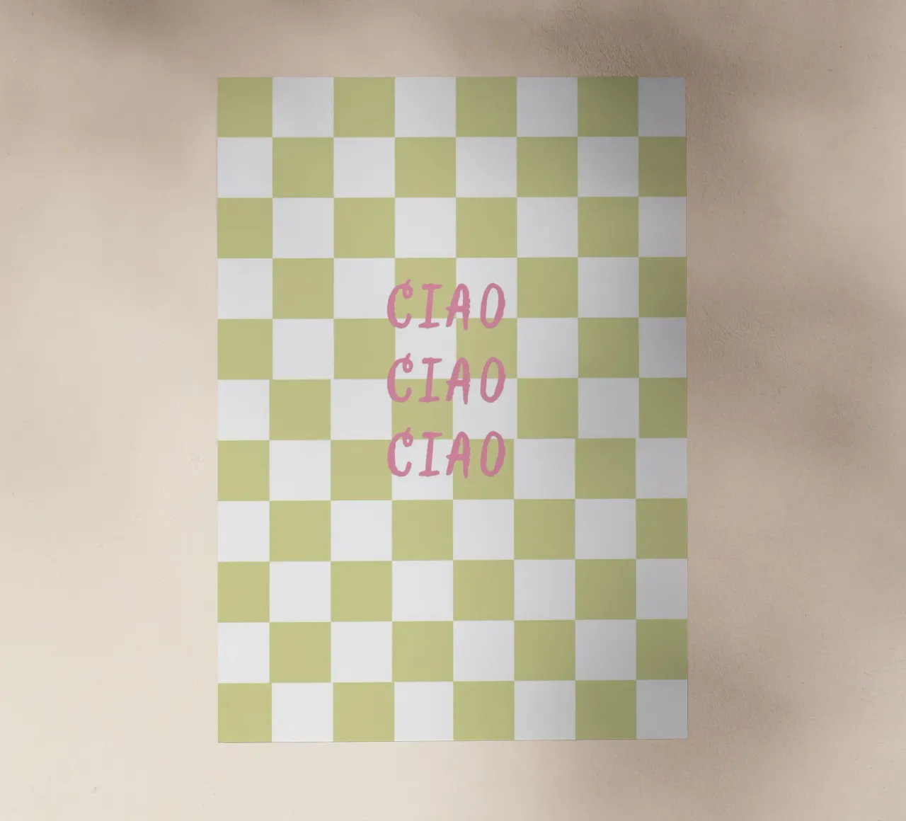 ciao ciao ciao pellicola backlit da Poster Print Studio