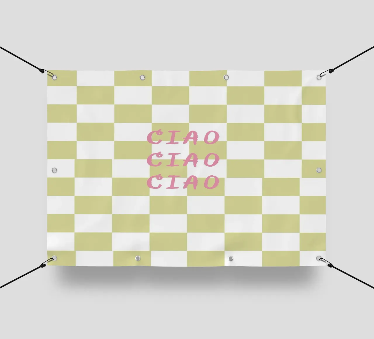 ciao ciao ciao PVC Plane von Poster Print Studio