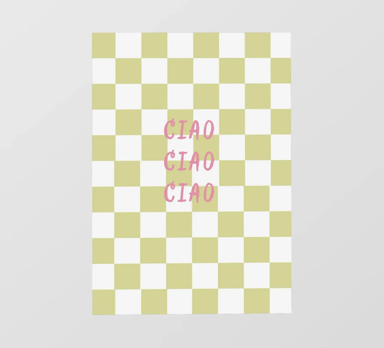 ciao ciao ciao PVC Plane von Poster Print Studio