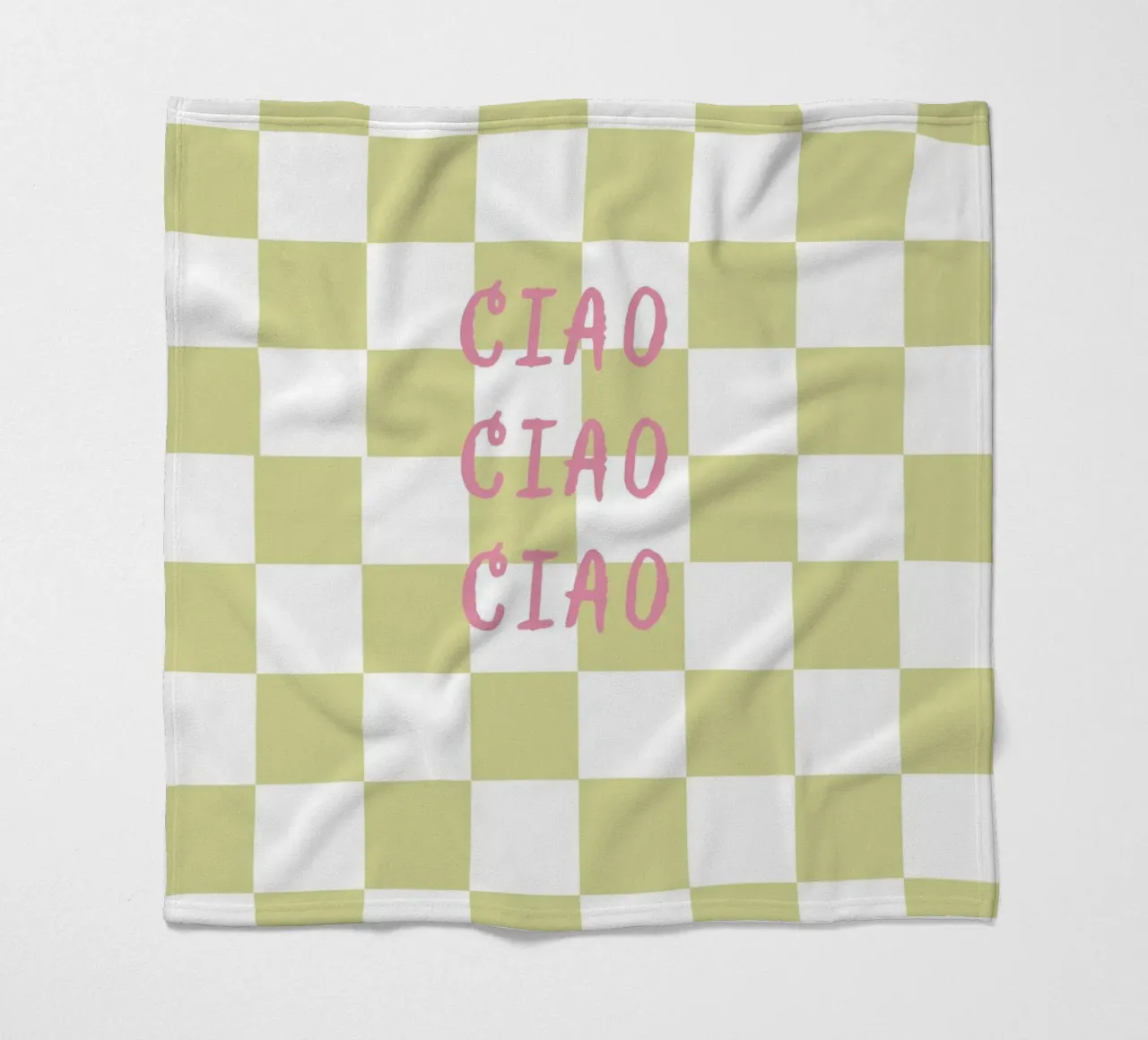 ciao ciao ciao coperta in pile da Poster Print Studio