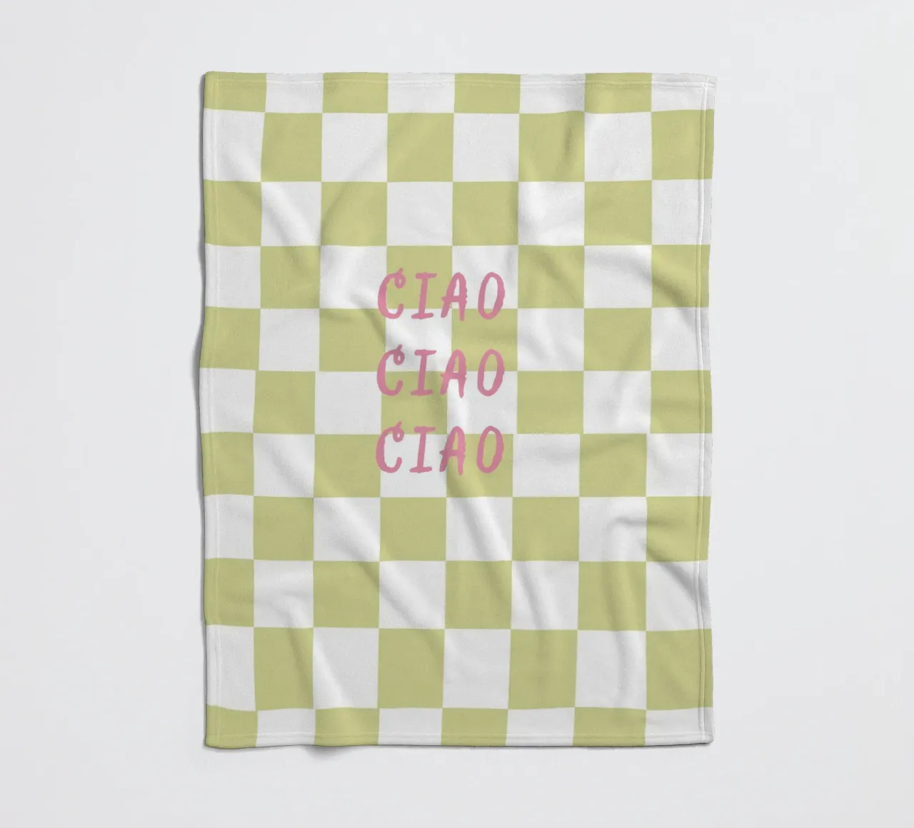 ciao ciao ciao coperta in pile da Poster Print Studio