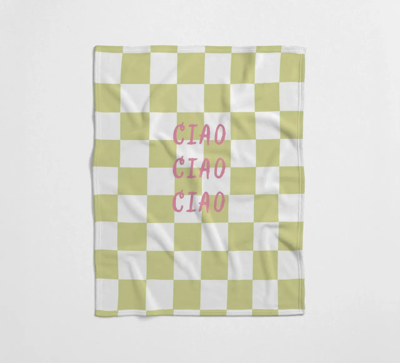 ciao ciao ciao coperta in pile da Poster Print Studio