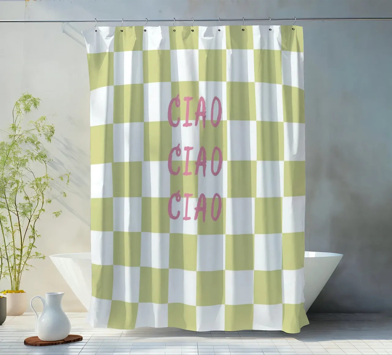 ciao ciao ciao tenda da doccia da Poster Print Studio