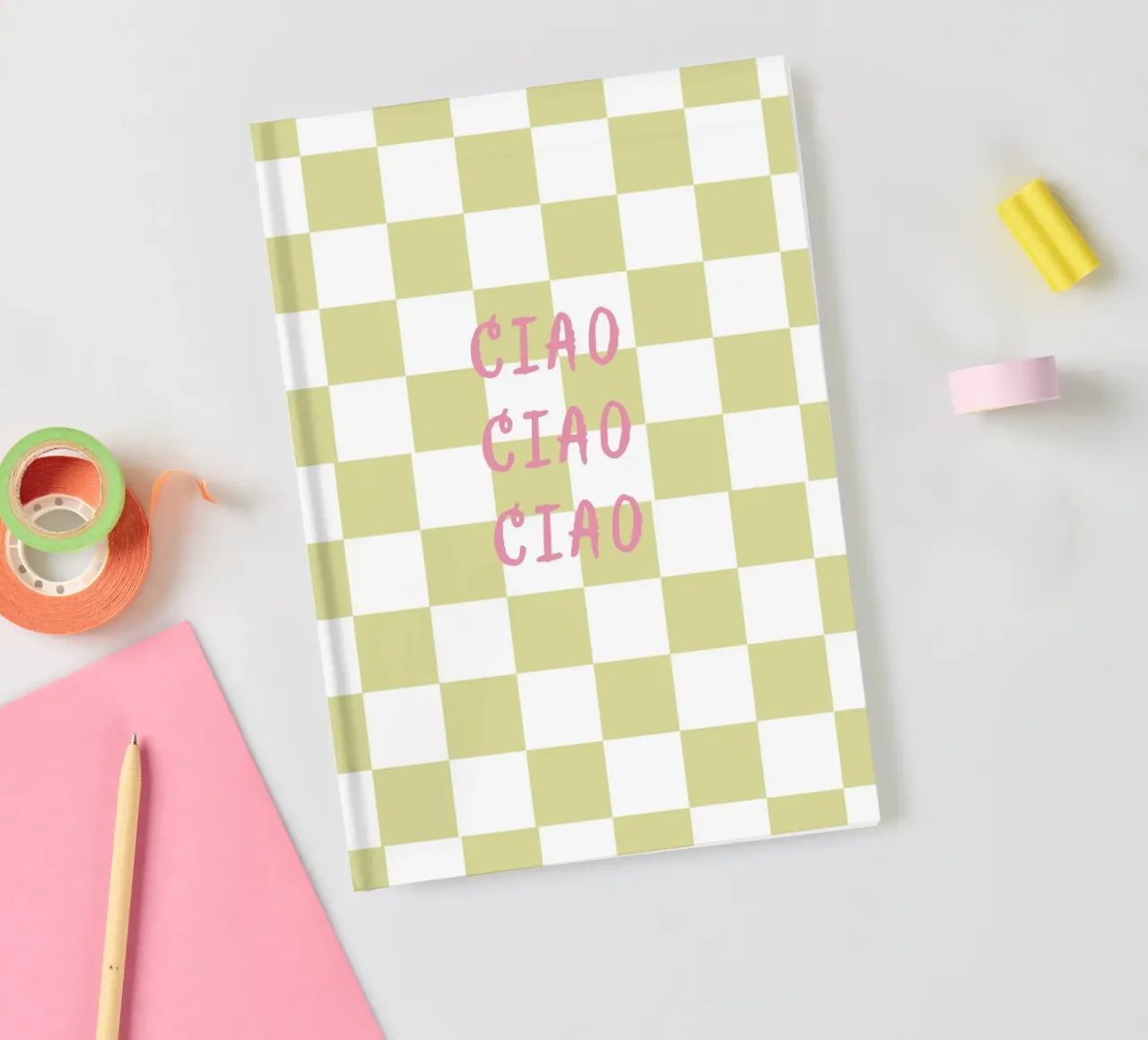 ciao ciao ciao Notizbuch von Poster Print Studio