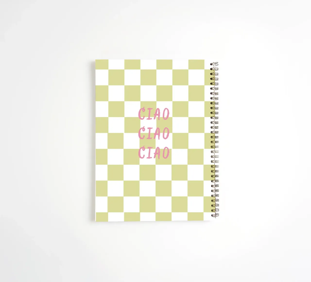 ciao ciao ciao spiral notebook by Poster Print Studio