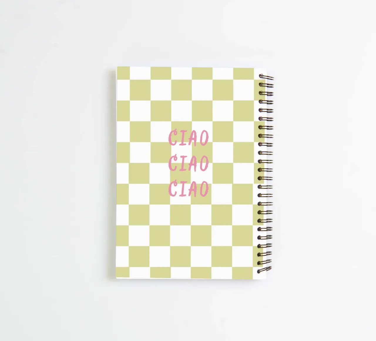 ciao ciao ciao spiral notebook by Poster Print Studio