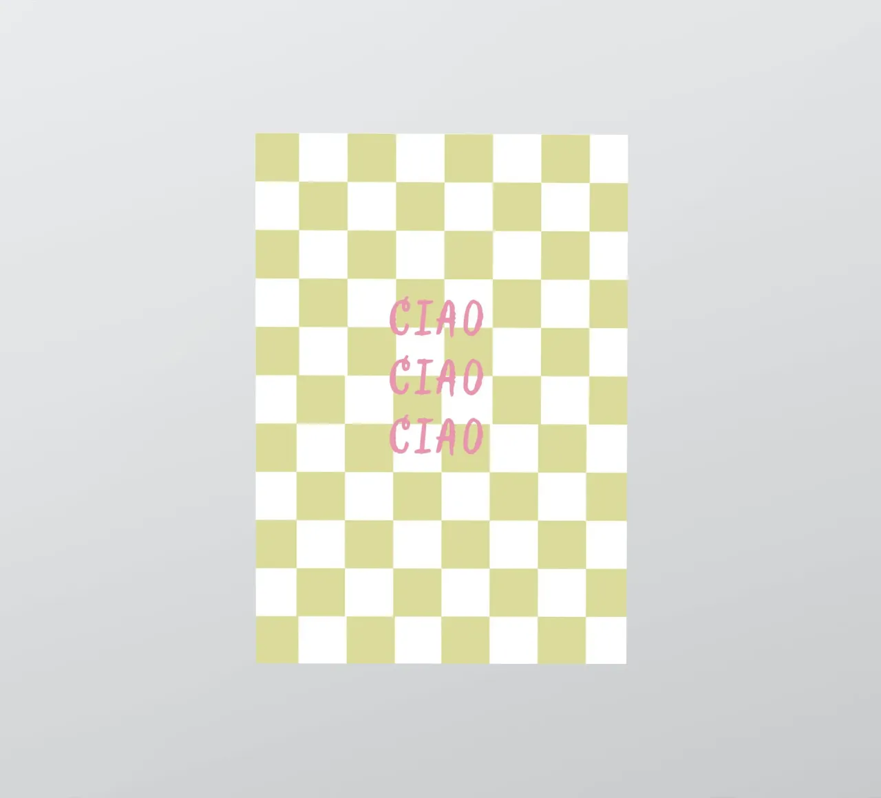 ciao ciao ciao pegatina de Poster Print Studio
