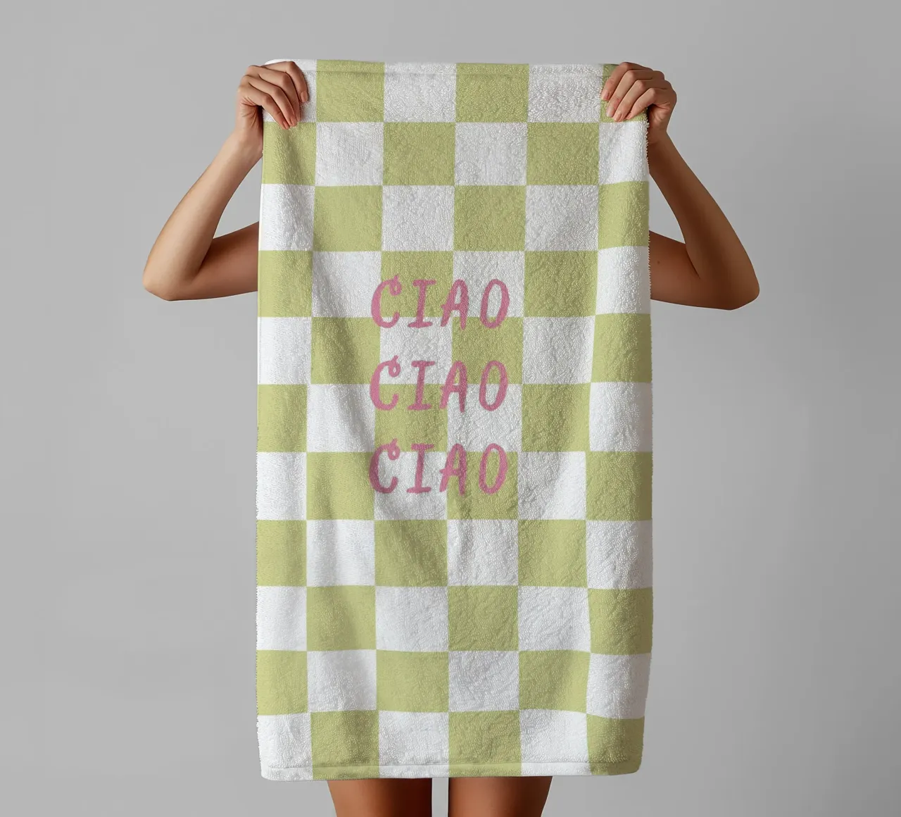 ciao ciao ciao asciugamano da bagno da Poster Print Studio