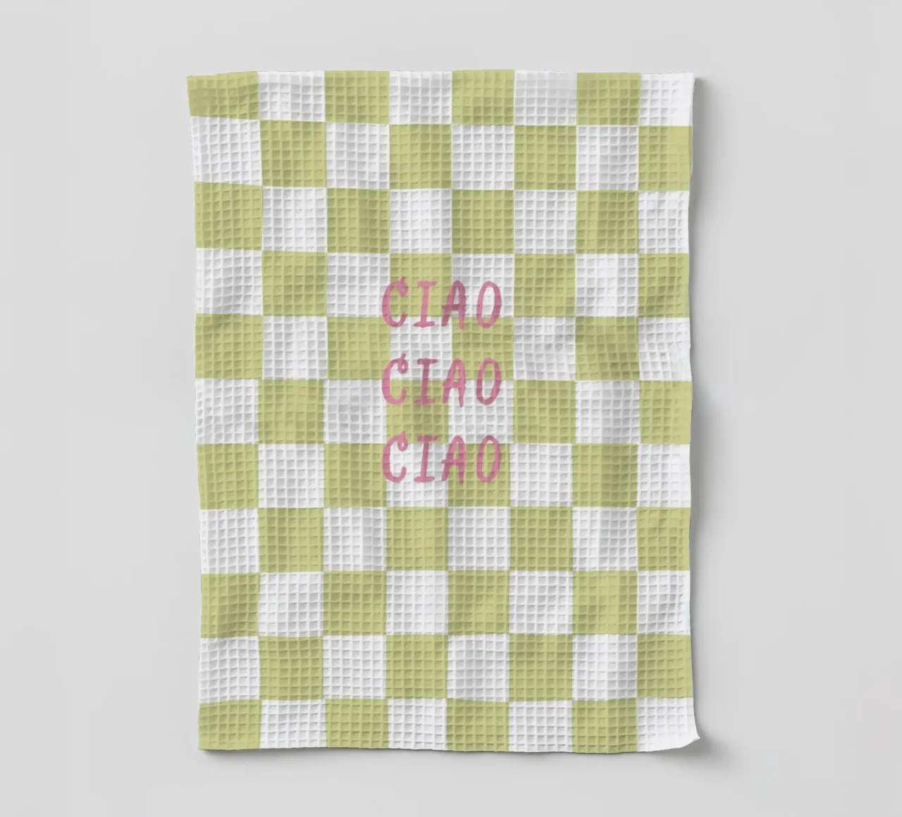 ciao ciao ciao torchon de Poster Print Studio