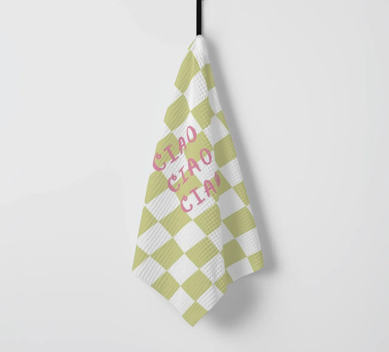 ciao ciao ciao torchon de Poster Print Studio