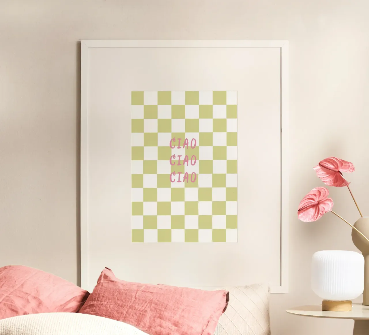 ciao ciao ciao carta hahnemühle da Poster Print Studio