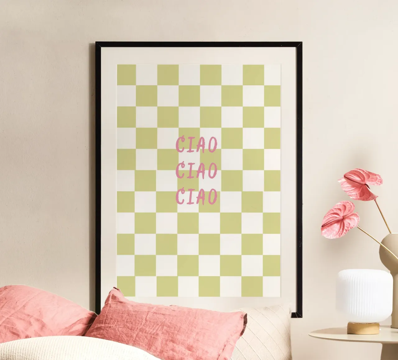 ciao ciao ciao carta hahnemühle da Poster Print Studio