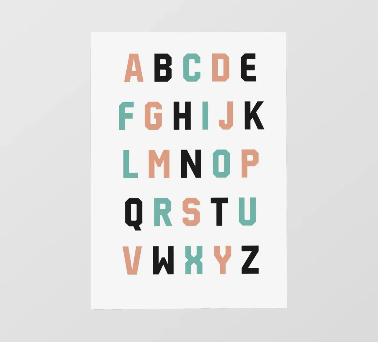 Typography Alphabet #4 telo in pvc da kathrinmay
