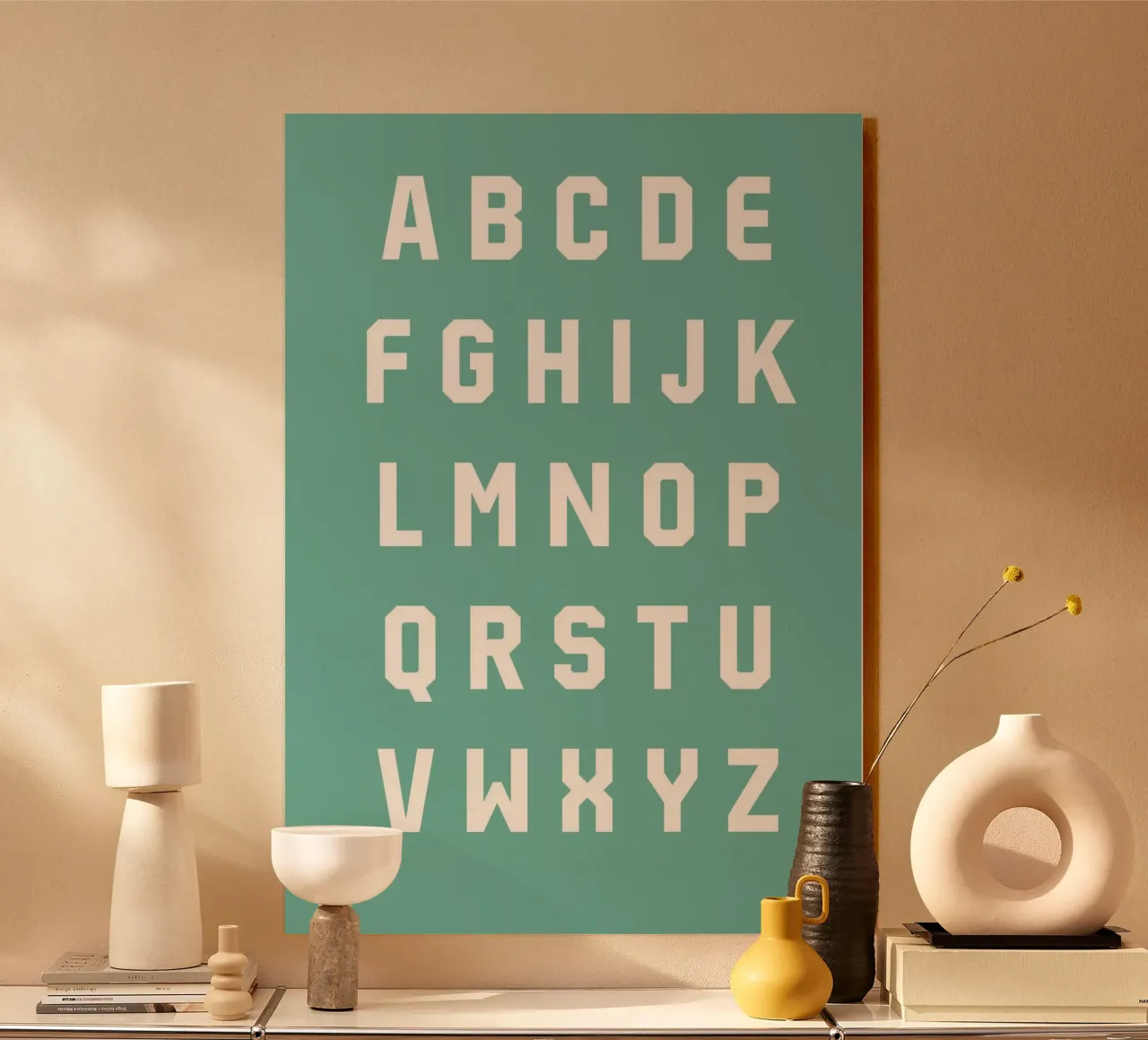 Typography Alphabet #5 alluminio dibond da kathrinmay