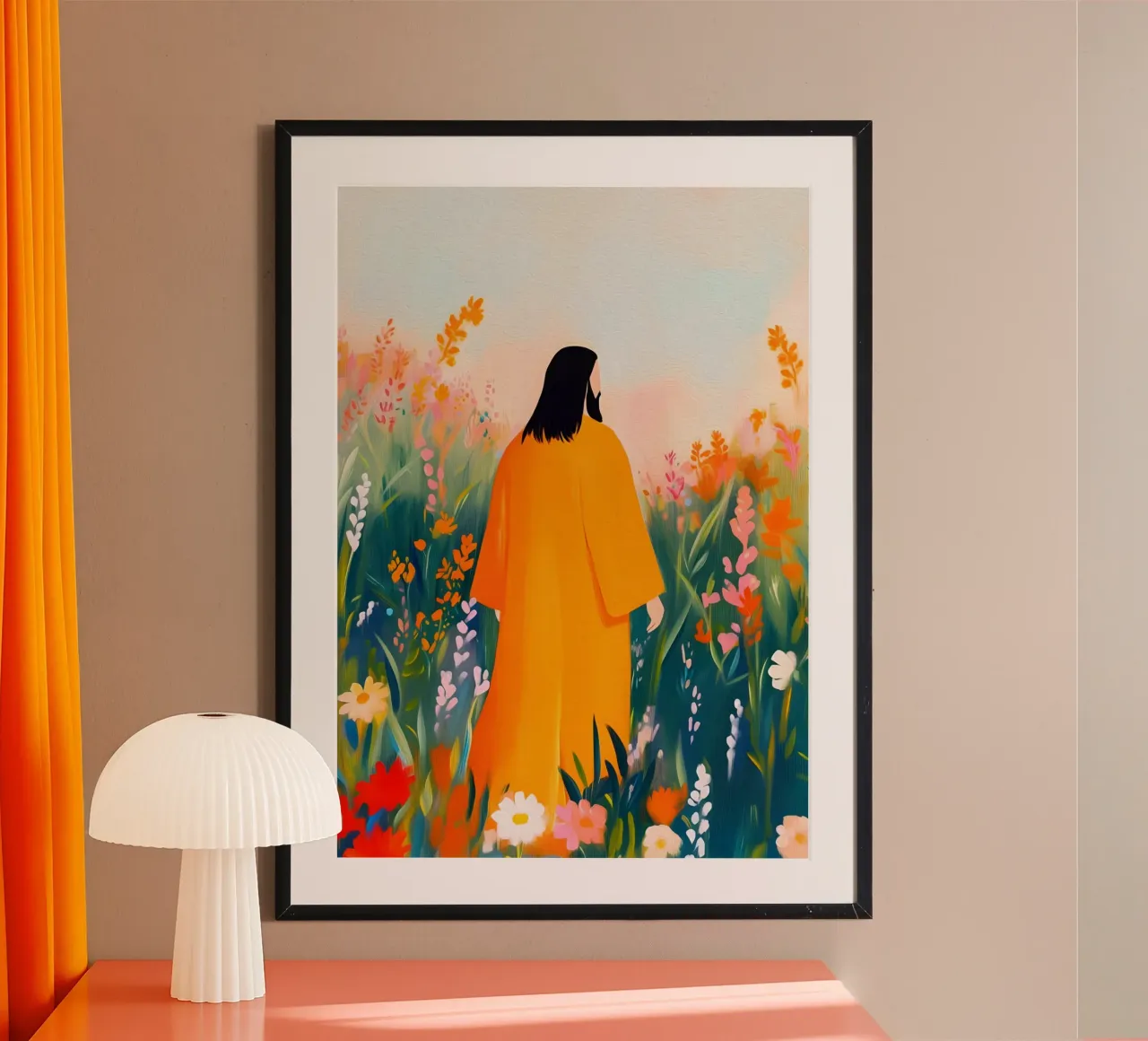 Gesù nel campo, Impressionismo moderno poster da vintagepod