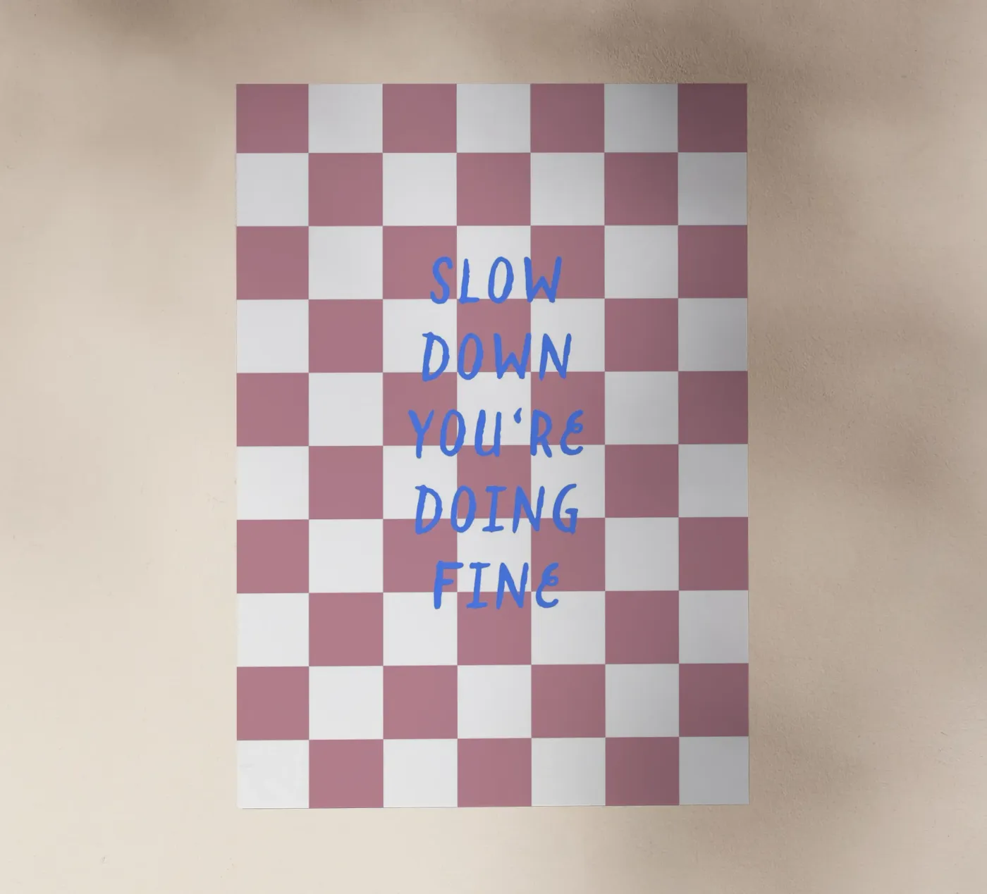 Slow down pellicola backlit da Poster Print Studio