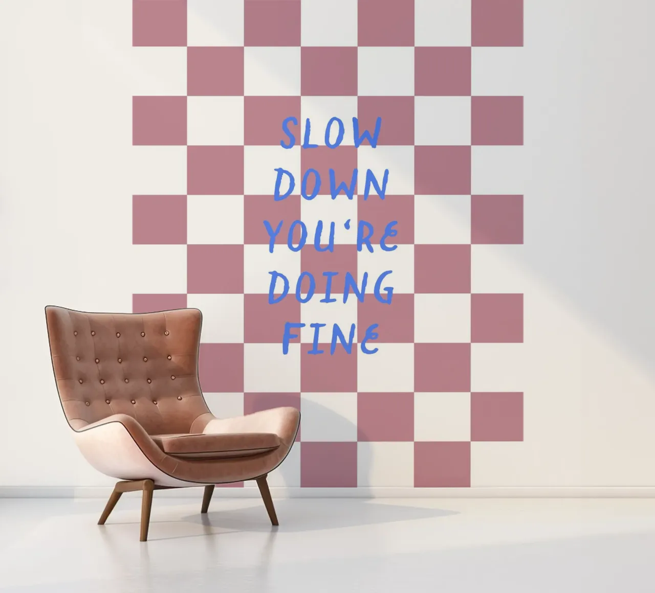 Slow down fotobehang van Poster Print Studio